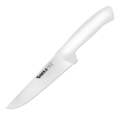 Sinerji Silver No 3 Plastik Saplı Kasap Bıçağı, 18 cm, Beyaz - 1