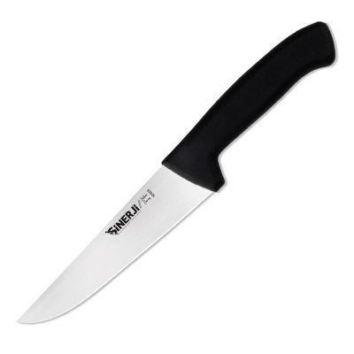 Sinerji Silver No 3 Plastik Saplı Kasap Bıçağı, 18 cm, Siyah - 1