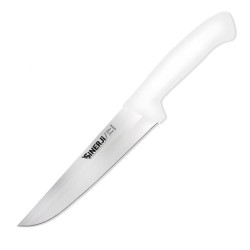 Sinerji Silver No 4 Plastic Handle Butcher Knife, 21 cm, White - Sinerji