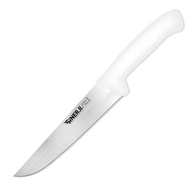 Sinerji Silver No 4 Plastik Saplı Kasap Bıçağı, 21 cm, Beyaz - 1