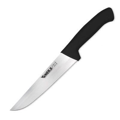 Sinerji Silver No 4 Plastik Saplı Kasap Bıçağı, 21 cm, Siyah - 1