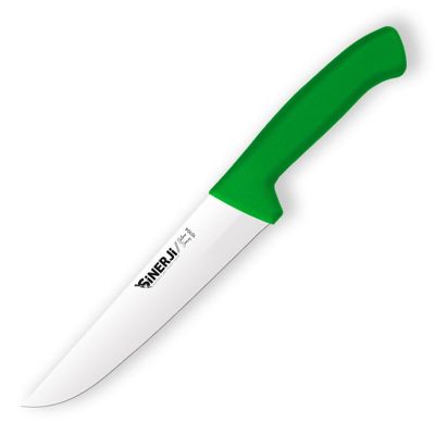 Sinerji Silver No 4 Plastik Saplı Kasap Bıçağı, 21 cm, Yeşil - 1