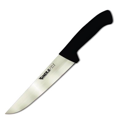 Sinerji Silver No 5 Plastik Saplı Kasap Bıçağı, 25 cm, Siyah - 1
