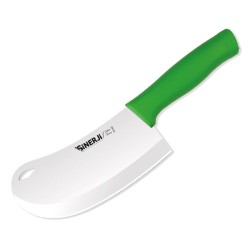 Sinerji Silver Plastic Handle Onion Knife, 19 cm, Green - Sinerji