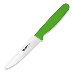 Sinerji Silver Plastic Handle Straight Vegetable Knife, 11 cm, Green - Sinerji
