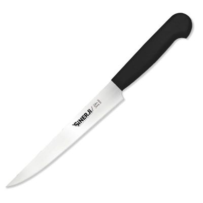 Sinerji Silver Plastik Saplı Büyük Peynir Bıçağı, 18 cm, Siyah - 1