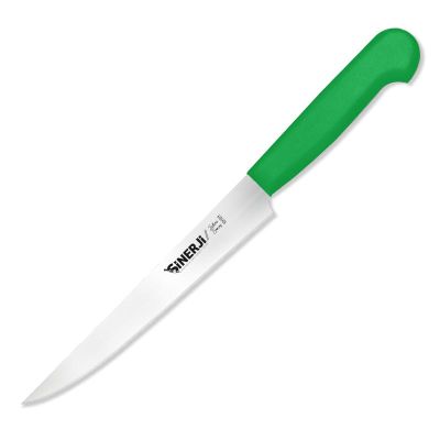 Sinerji Silver Plastik Saplı Büyük Peynir Bıçağı, 18 cm, Yeşil - 1