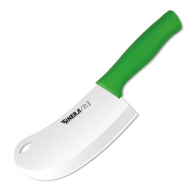 Sinerji Silver Plastik Saplı Büyük Soğan Bıçağı, 22 cm, Yeşil - 1