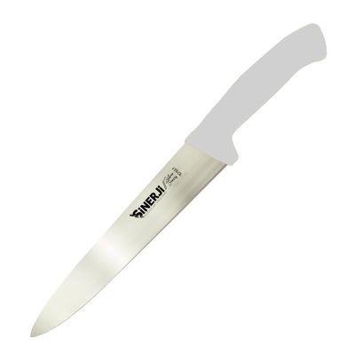 Sinerji Silver Plastik Saplı Dilimleme Bıçağı, 18 cm, Beyaz - 1