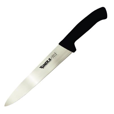 Sinerji Silver Plastik Saplı Dilimleme Bıçağı, 18 cm, Siyah - 1