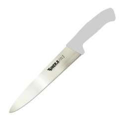 Sinerji Silver Plastik Saplı Dilimleme Bıçağı, 20 cm, Beyaz - Sinerji