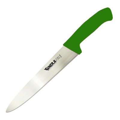 Sinerji Silver Plastik Saplı Dilimleme Bıçağı, 20 cm, Yeşil - 1