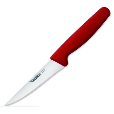 Sinerji Silver Plastik Saplı Küçük Mutfak Bıçağı, 12.5 cm, Kırmızı - 1