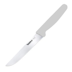 Sinerji Silver Plastik Saplı Mutfak Bıçağı, 16 cm, Beyaz 