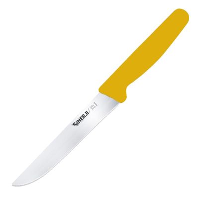 Sinerji Silver Plastik Saplı Mutfak Bıçağı, 16 cm, Sarı - 1