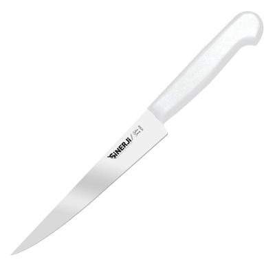 Sinerji Silver Plastik Saplı Orta Peynir Bıçağı, 16 cm, Beyaz - 1