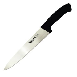 Sinerji Silver Slicing Knife with Plastic Handle, 20 cm, Black - Sinerji