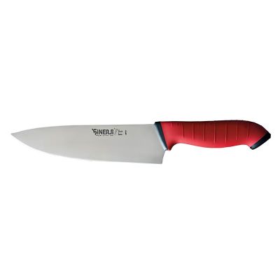 Sinerji Twix No 3 Plastik Saplı Şef Bıçağı, 23 cm, Kırmızı - 1
