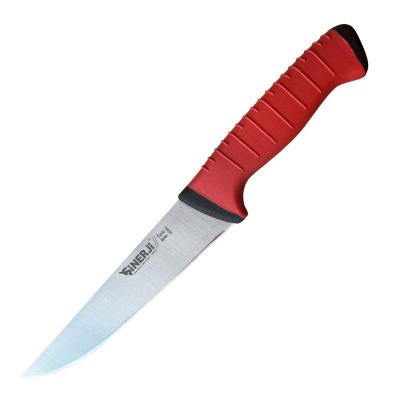 Sinerji Twix No 4 Plastik Saplı Kasap Bıçağı, 21 cm, Kırmızı - 1