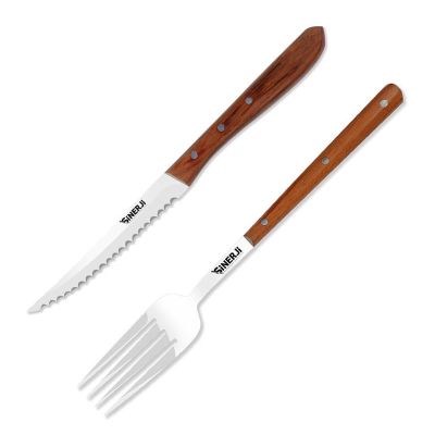 Sinerji Wooden 2'li Steak Seti - 1
