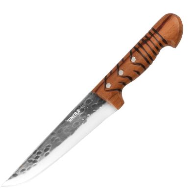 Sinerji Wooden No 1 Ahşap Saplı Döğme Kasap Bıçağı, 14.5 cm - 1