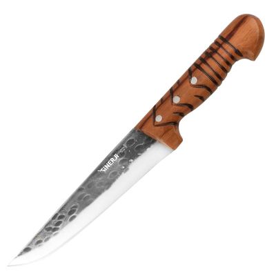 Sinerji Wooden No 3 Ahşap Saplı Döğme Kasap Bıçağı, 19 cm - 1