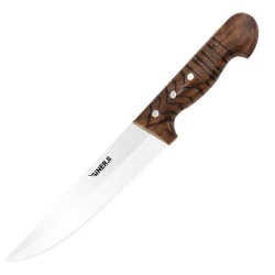 Sinerji Wooden No 3 Butcher Knife with Matte Wood Handle, 19 cm - Sinerji