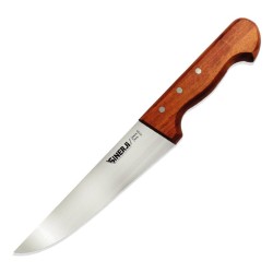 Sinerji Wooden No 4 Gül Saplı Kasap Bıçağı, 21 cm - Sinerji