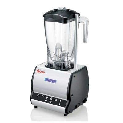 Sirman Barmaster Q Con Campana Bar Blender, 2 L, Grey, with Silencer Cover - Sirman