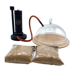 Slainte Fast Smoking Machine Set + Fanus + 2 Pieces of Sawdust, Black - 3