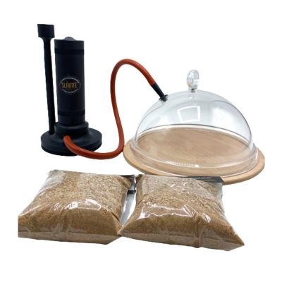 Slainte Fast Smoking Machine Set + Fanus + 2 Pieces of Sawdust, Black - Slainte