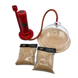 Slainte Fast Smoking Machine Set + Fanus + 2 Pieces of Sawdust, Red - Slainte
