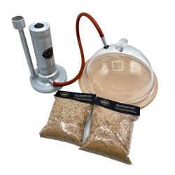 Slainte Fast Smoking Machine Set + Fanus + 2 Pieces of Sawdust, Silver - Slainte