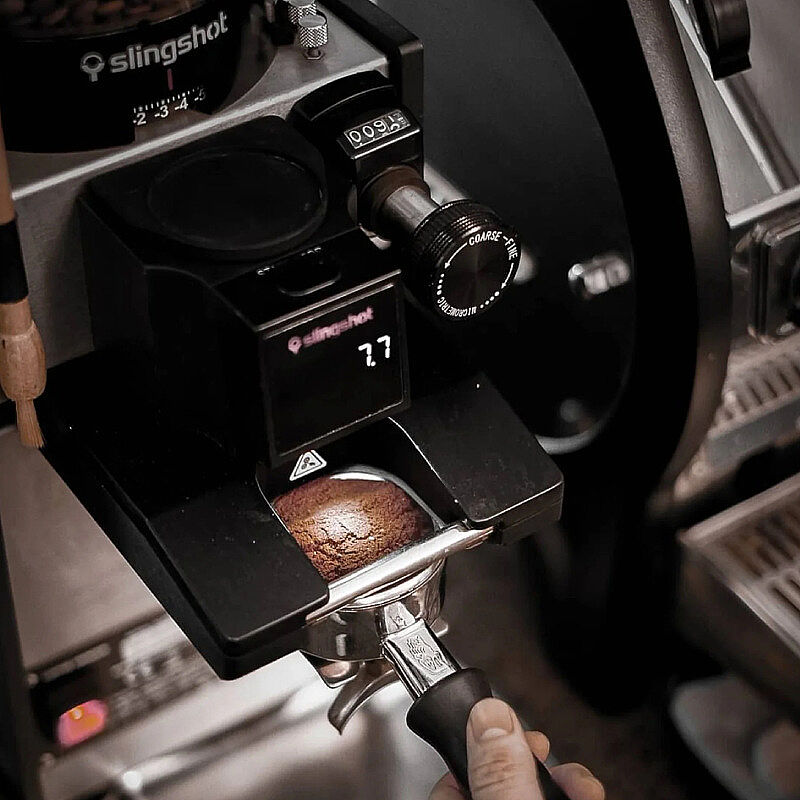Slingshot Dosis S75 Volümetrik 75 mm Kahve Öğütücü Değirmen, Siyah - Slingshot