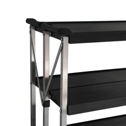 Smart Chef 102104 عربة خدمة بلاستيكية قابلة للطي من 3 طبقات، 93 × 51 × 93 سم - 4