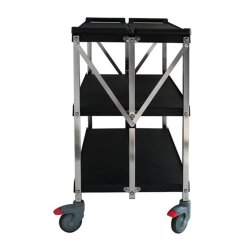 Smart Chef 102104 Plastic 3 Layers Folding Service Trolley, 93x51x93 cm - 3