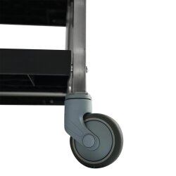 Smart Chef 102104 Plastik 3 Katlı Katlanır Servis Arabası, 93x51x93 cm - 5
