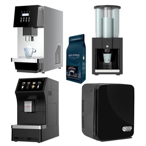 Smart Chef Coffee Tam Otomatik Kahve Makinesi, 4 Parça Self Servis Seti, Çekirdek Kahve Hediyeli - 1