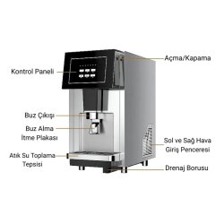 Smart Chef ماكينة صنع الثلج المكسور للقهوة Z03 ، سعة 60-70 كجم/اليوم - Smart Chef (1)