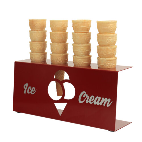 SMH DKS Ice Cream Cone Stand, 30x8x13.5 cm, Burgundy - SMH (1)
