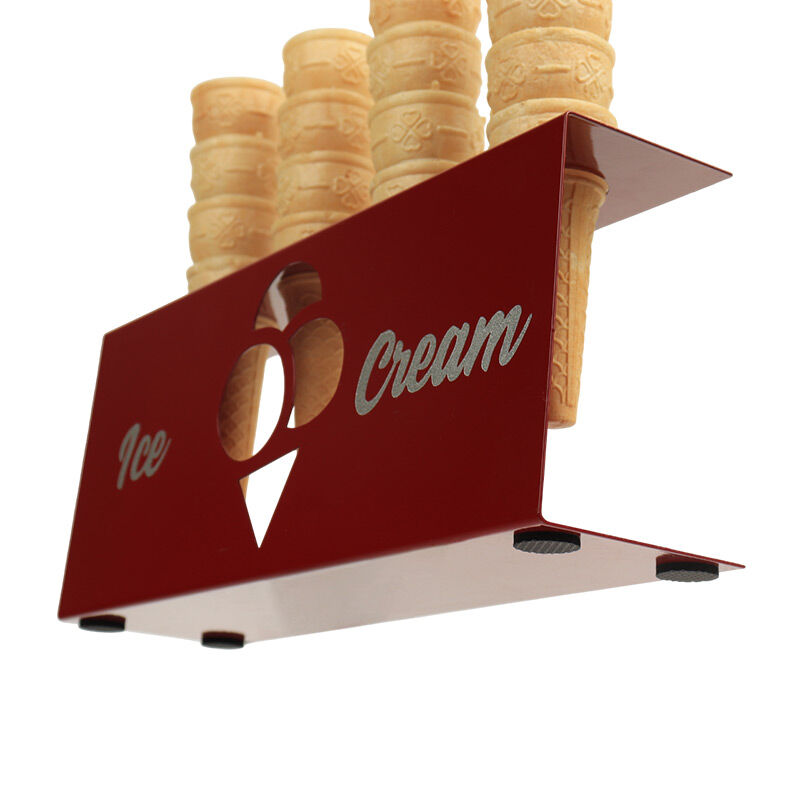 SMH DKS Ice Cream Cone Stand, 30x8x13.5 cm, Burgundy - SMH