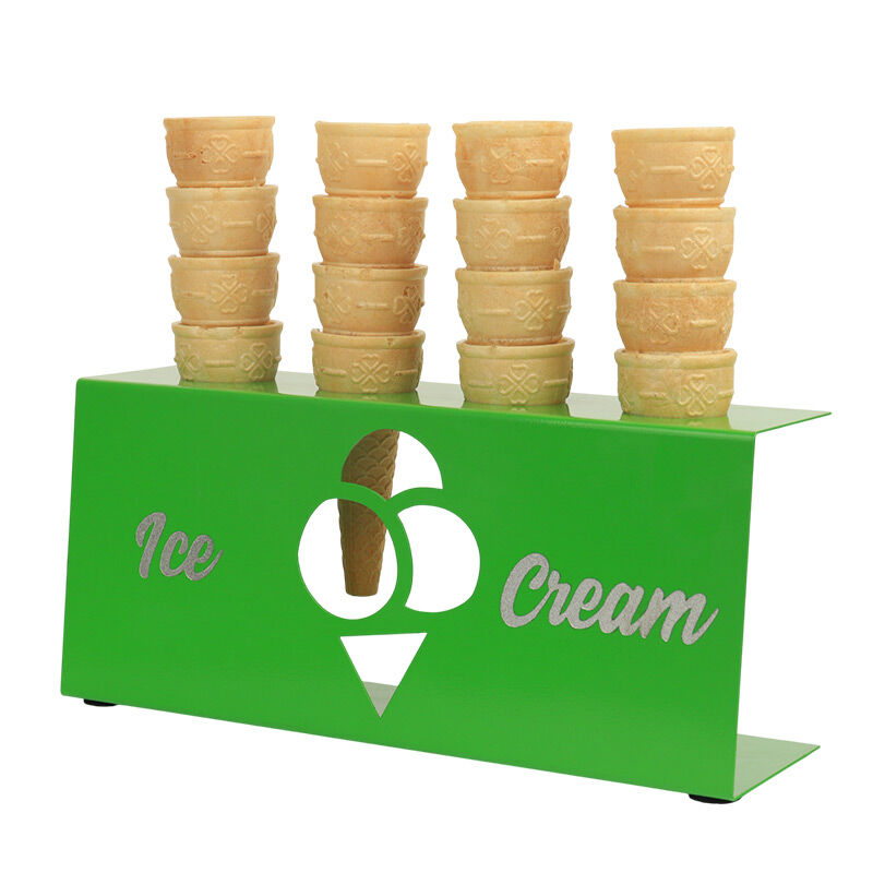 SMH DKS Ice Cream Cone Stand, 30x8x13.5 cm, Green - SMH