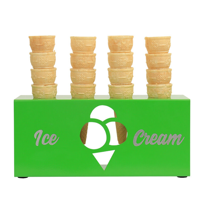 SMH DKS Ice Cream Cone Stand, 30x8x13.5 cm, Green - SMH