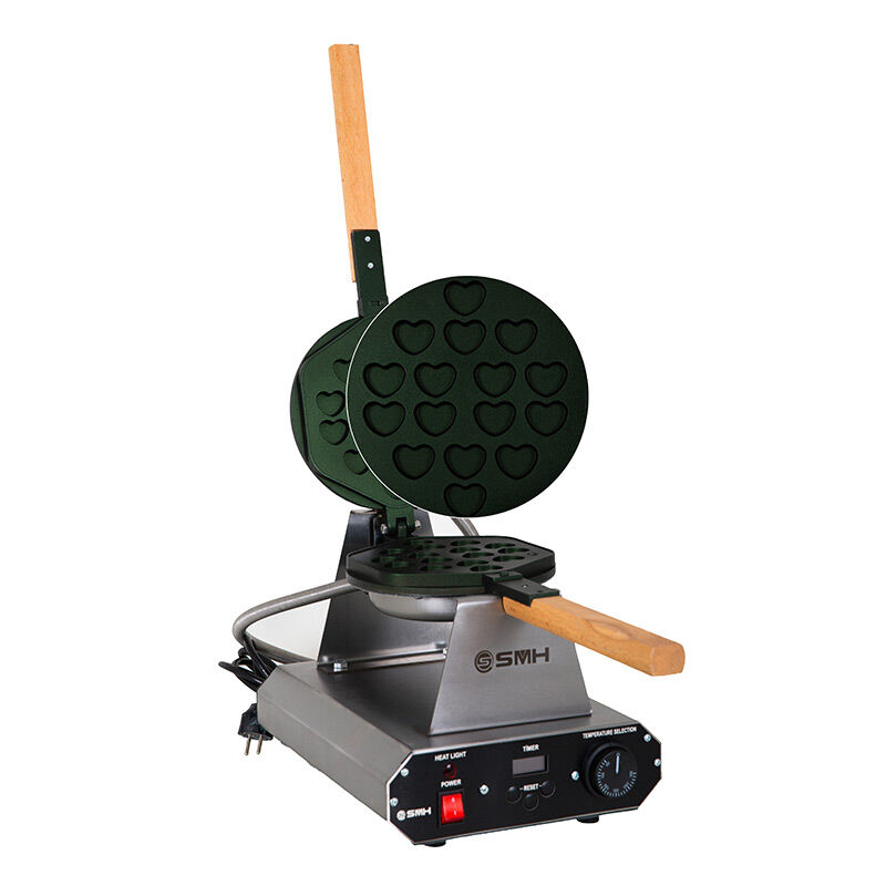 SMH HS Round Lid Heart Waffle Maker, Electric - SMH