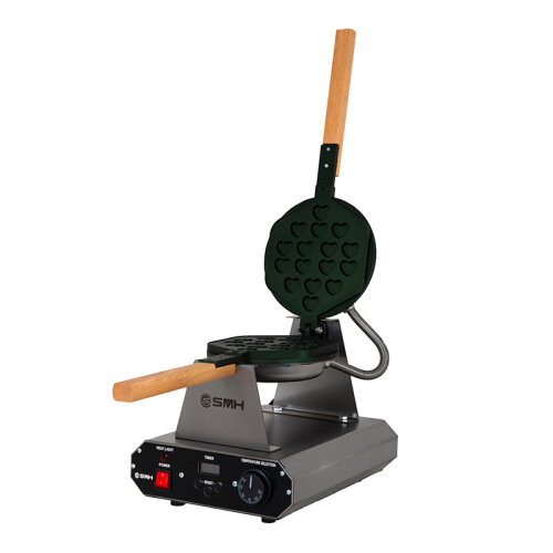 SMH HS Yuvarlak Kapaklı Kalpli Waffle Makinesi, Elektrikli - 4
