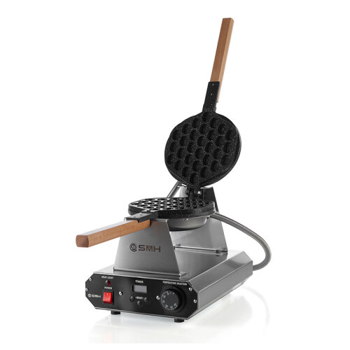 SMH S20 Yuvarlak Kapaklı Bubble Waffle Makinesi, Elektrikli - 4