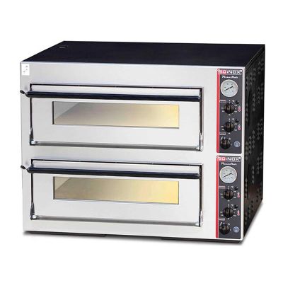 Soinox P44 30 cm x 4+4 Pizza Kapasiteli Çift Katlı Pizza Fırını, Elektrikli - 1