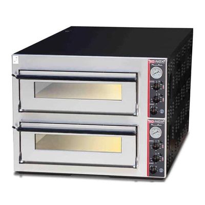 Soinox P66.F 30 cm x 6+6 Pizza Kapasiteli Çift Katlı Taş Pizza Fırını, Elektrikli - 1