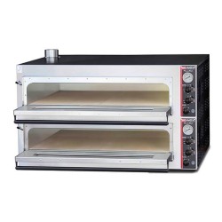Soinox P99 30 cm x 9+9 Pizza Capacity Double Deck Pizza Oven, Electric - 1