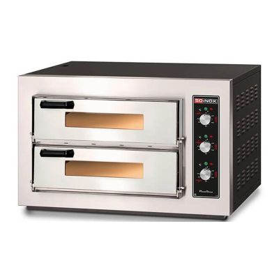 Soinox PM.44 25 cm x 4+4 Pizza Kapasiteli Çift Katlı Pizza Fırını, Elektrikli - 1